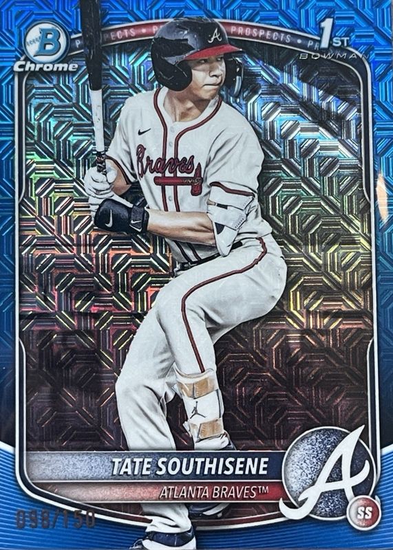 2025 Bowman Draft Mega Box #BDC-70 Chrome - Blue Mega Refractor /150 (1st)