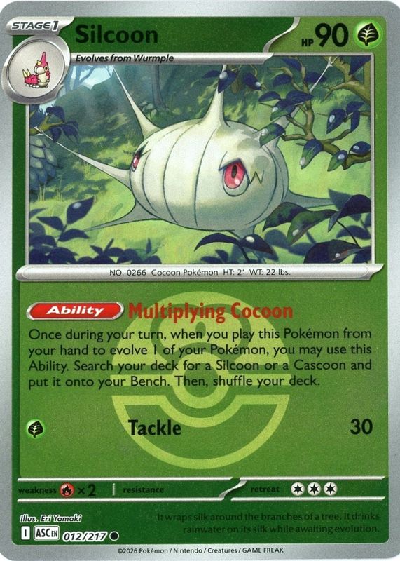 2026 Mega Evolution: Ascended Heroes #12/217 Love Ball Reverse Holo