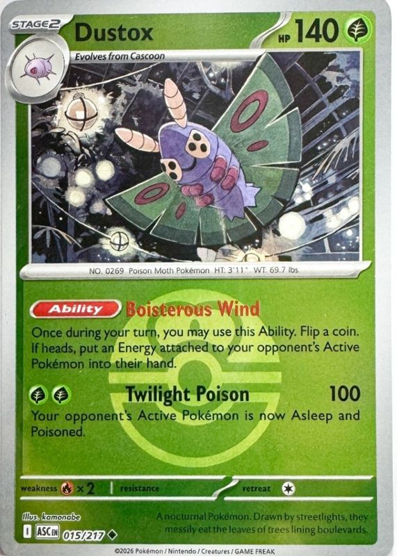 2026 Mega Evolution: Ascended Heroes #15/217 Love Ball Reverse Holo