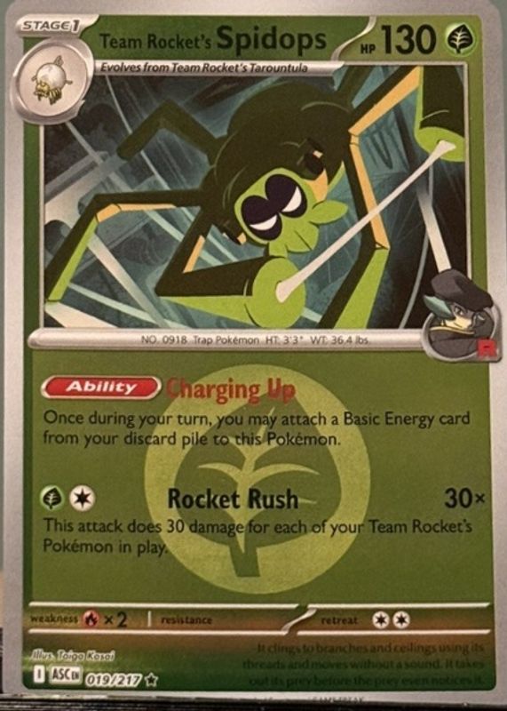 2026 Mega Evolution: Ascended Heroes #19/217 Team Rocket Reverse Holo