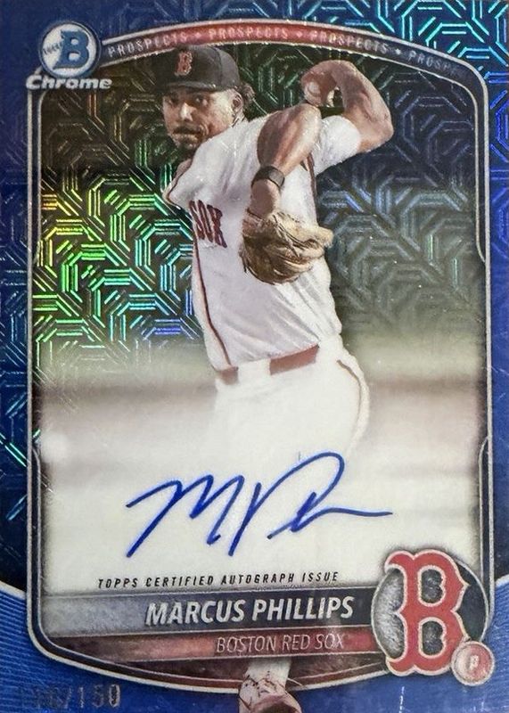 2025 Bowman Draft Mega Box #BMA-MP Prospect Auto - Blue Mega Refractor /150