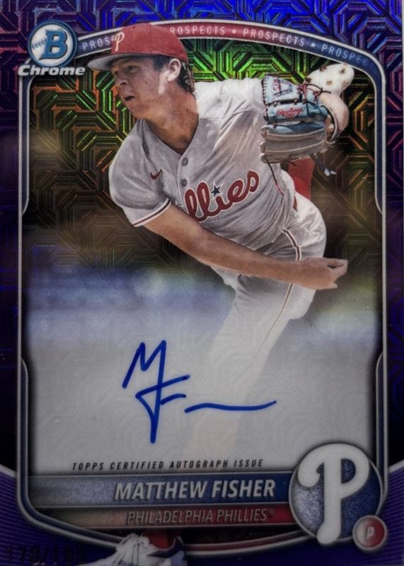 2025 Bowman Draft Mega Box #BMA-MF Prospect Auto - Purple Mega Refractor /199