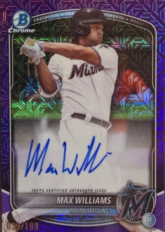2025 Bowman Draft Mega Box #BMA-MW Prospect Auto - Purple Mega Refractor /199
