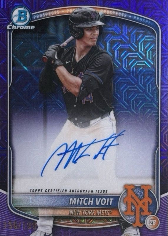 2025 Bowman Draft Mega Box #BMA-MV Prospect Auto - Purple Mega Refractor /199