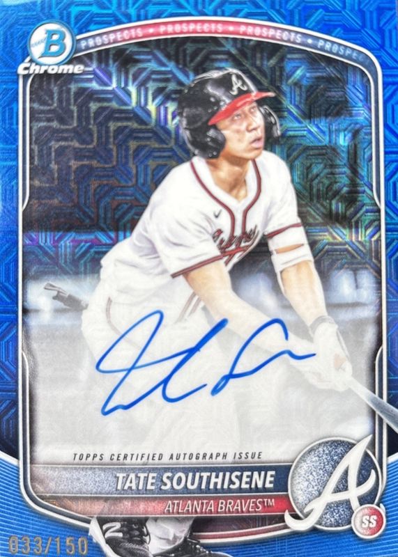 2025 Bowman Draft Mega Box #BMA-TS Prospect Auto - Blue Mega Refractor /150