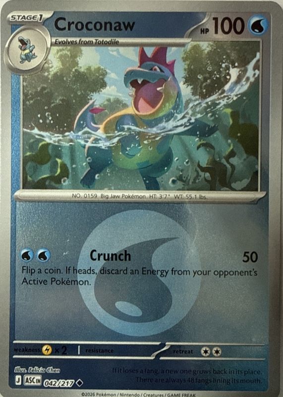 2026 Mega Evolution: Ascended Heroes #42/217 Reverse Holo