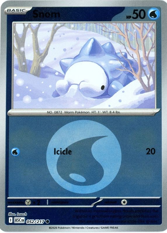 2026 Mega Evolution: Ascended Heroes #52/217 Reverse Holo