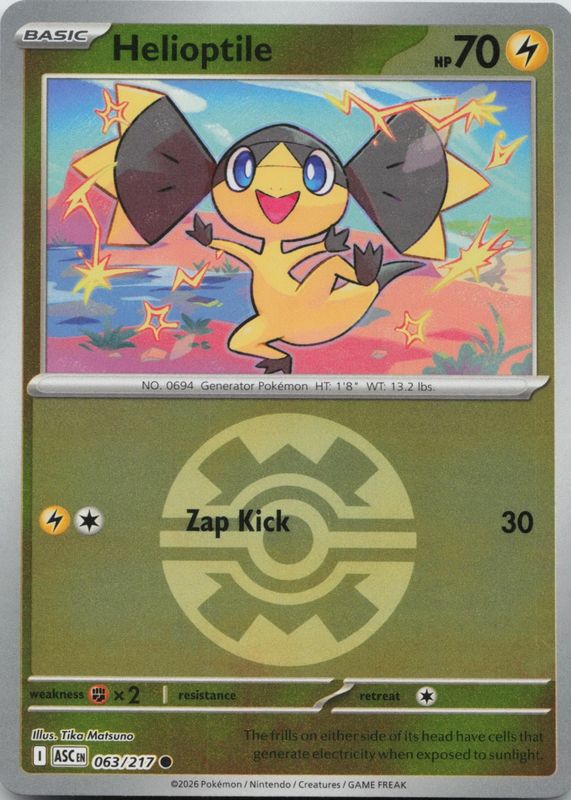 2026 Mega Evolution: Ascended Heroes #63/217 Quick Ball Reverse Holo