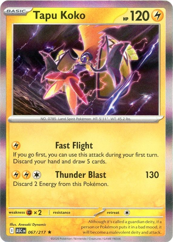 2026 Mega Evolution: Ascended Heroes #67/217 Holo