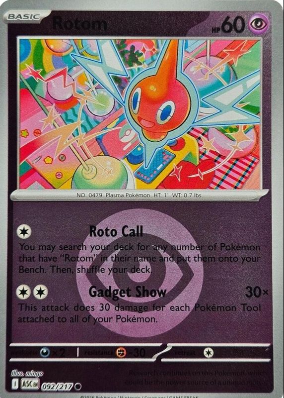 2026 Mega Evolution: Ascended Heroes #92/217 Energy Reverse Holo