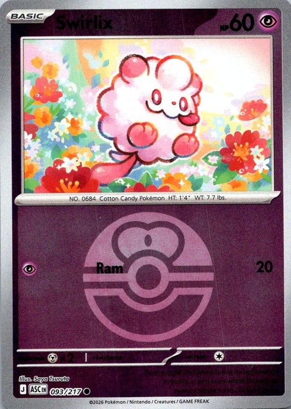 2026 Mega Evolution: Ascended Heroes #93/217 Love Ball Reverse Holo