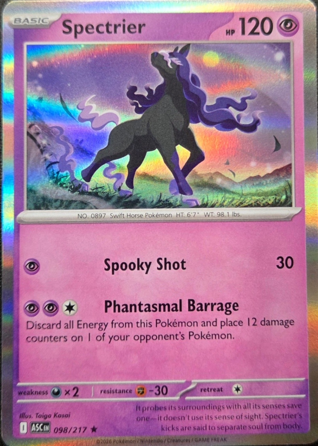 Spectrier 2026 Mega Evolution: Ascended Heroes #98/217 Holo Price Guide ...