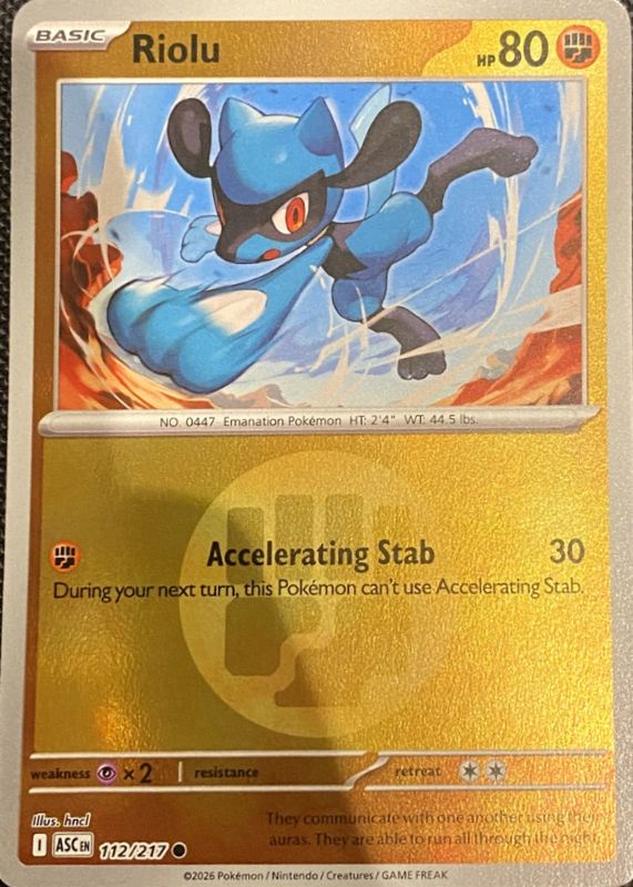2026 Mega Evolution: Ascended Heroes #112/217 Energy Reverse Holo