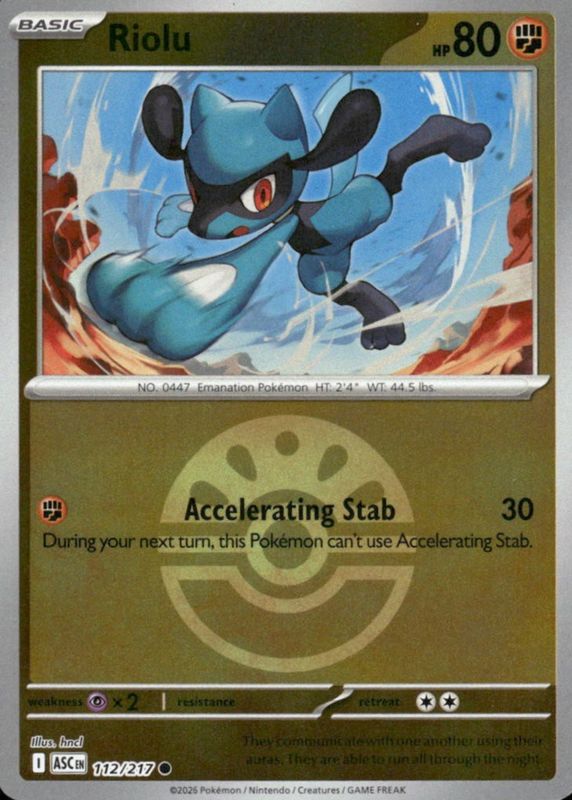 2026 Mega Evolution: Ascended Heroes #112/217 Friend Ball Reverse Holo