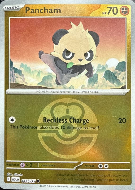 2026 Mega Evolution: Ascended Heroes #115/217 Love Ball Reverse Holo