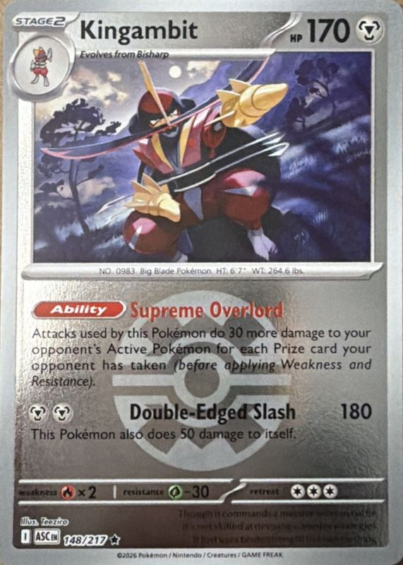 2026 Mega Evolution: Ascended Heroes #148/217 Quick Ball Reverse Holo