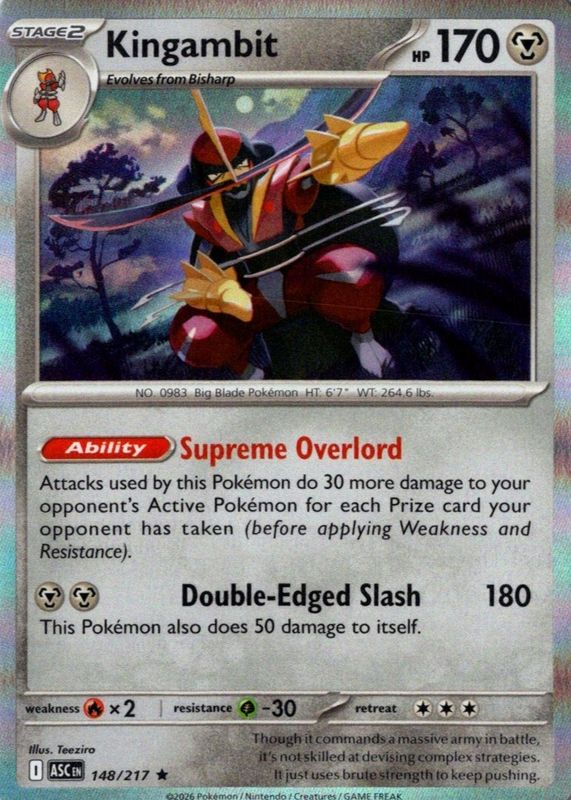 2026 Mega Evolution: Ascended Heroes #148/217 Holo