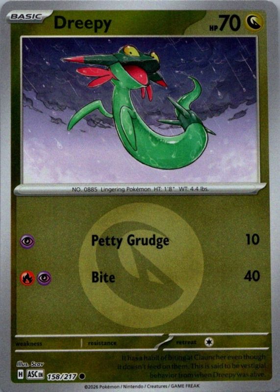 2026 Mega Evolution: Ascended Heroes #158/217 Energy Reverse Holo