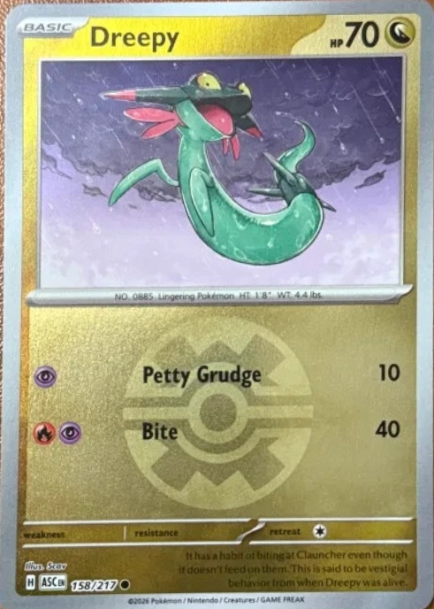 Dreepy 2026 Mega Evolution: Ascended Heroes #158/217 Quick Ball Reverse ...