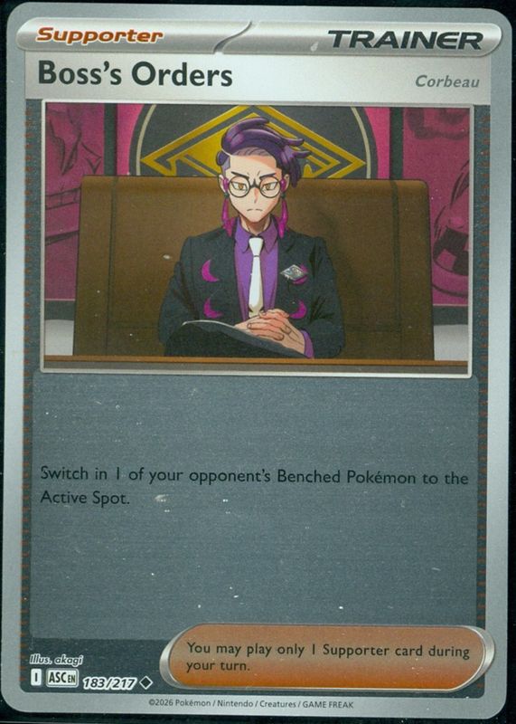 2026 Mega Evolution: Ascended Heroes #183/217 Reverse Holo (Corbeau)