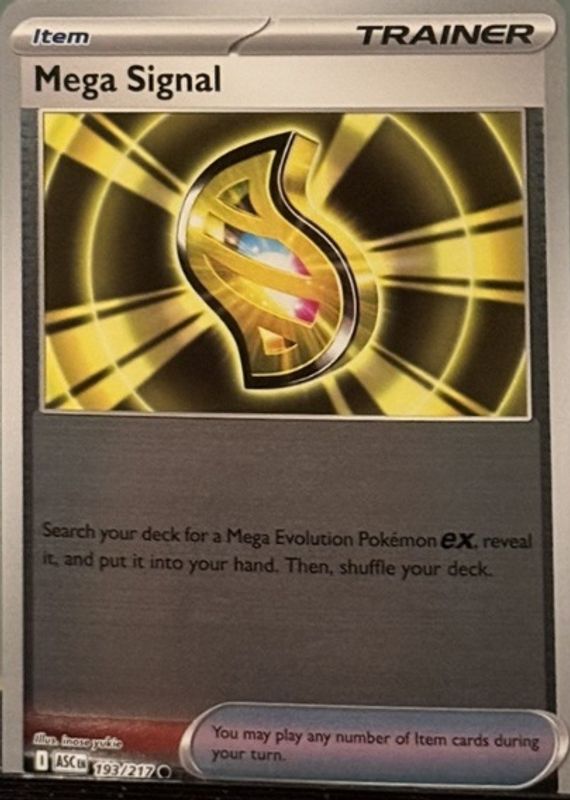 2026 Mega Evolution: Ascended Heroes #193/217 Reverse Holo