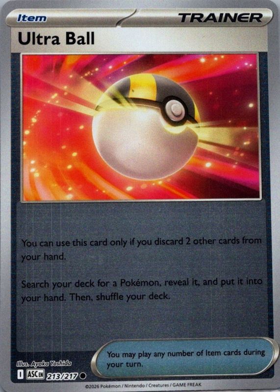 2026 Mega Evolution: Ascended Heroes #213/217 Reverse Holo