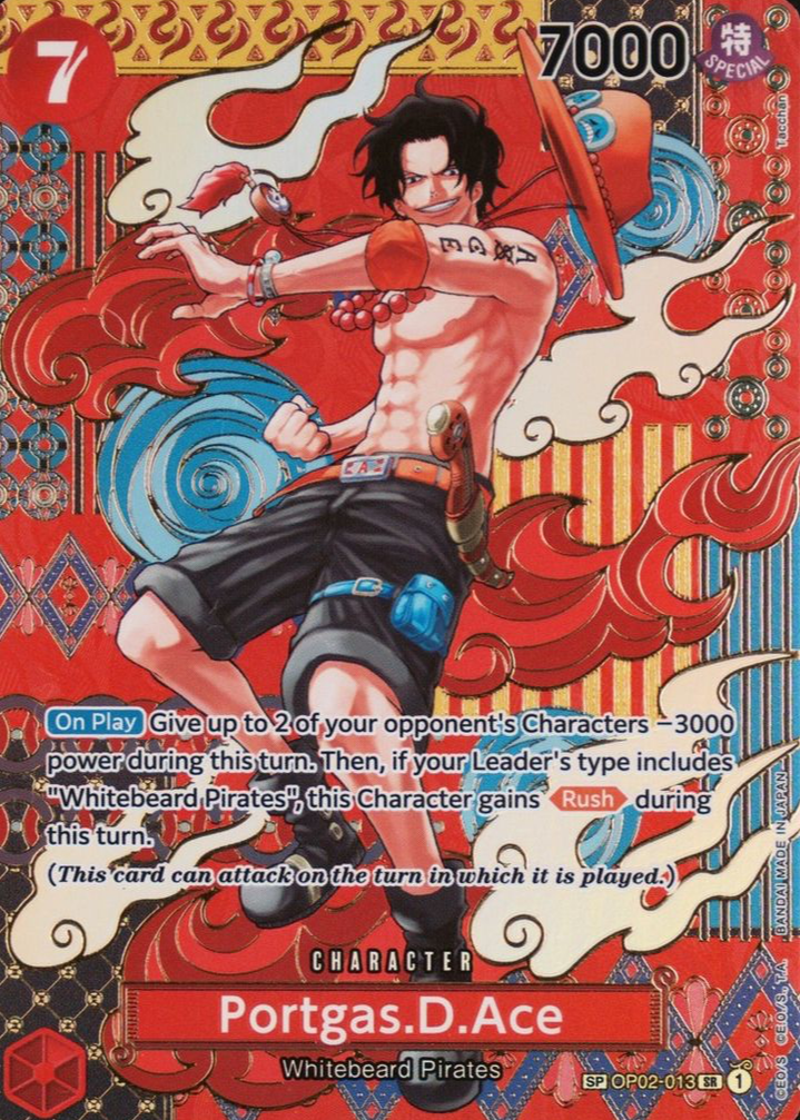 Portgas.D.Ace 2024 Two Legends #OP02-013 Super Rare (SP) Price