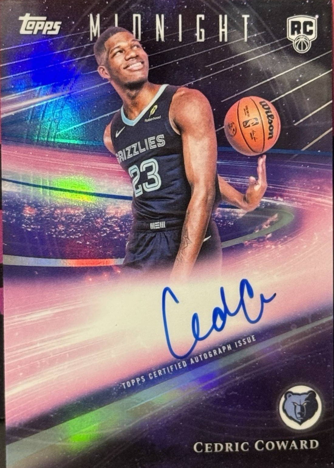 Cedric Coward 2025 Topps Midnight #RHS-CC Rookie Horizon