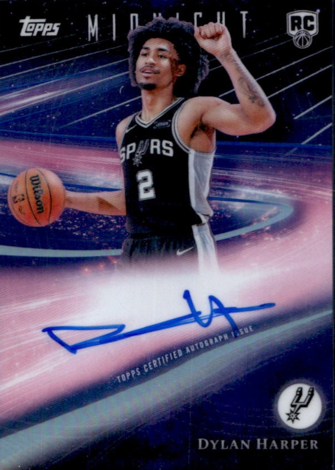 Dylan Harper 2025 Topps Midnight #RHS-DH Rookie Horizon Signatures