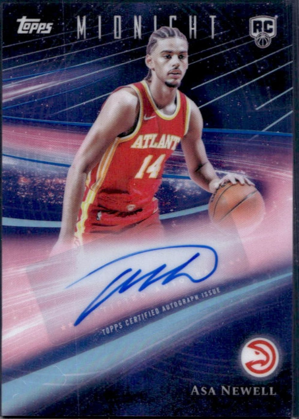Asa Newell 2025 Topps Midnight #RHS-AN Rookie Horizon Signatures 