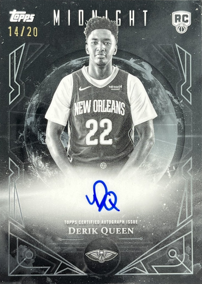 Derik Queen 2025 Topps Midnight #MSR-DQ Midnight Sun Rookie