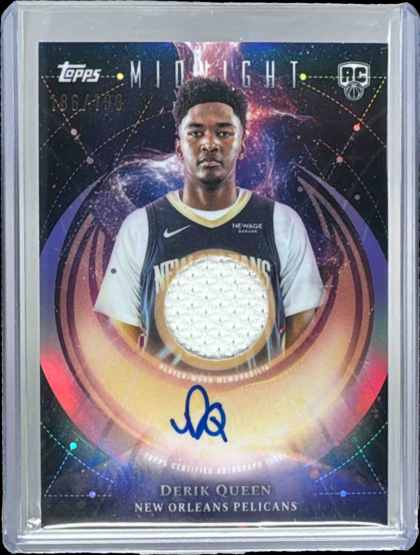Derik Queen 2025 Topps Midnight #RJA-DQ Rookie Jersey Autographs