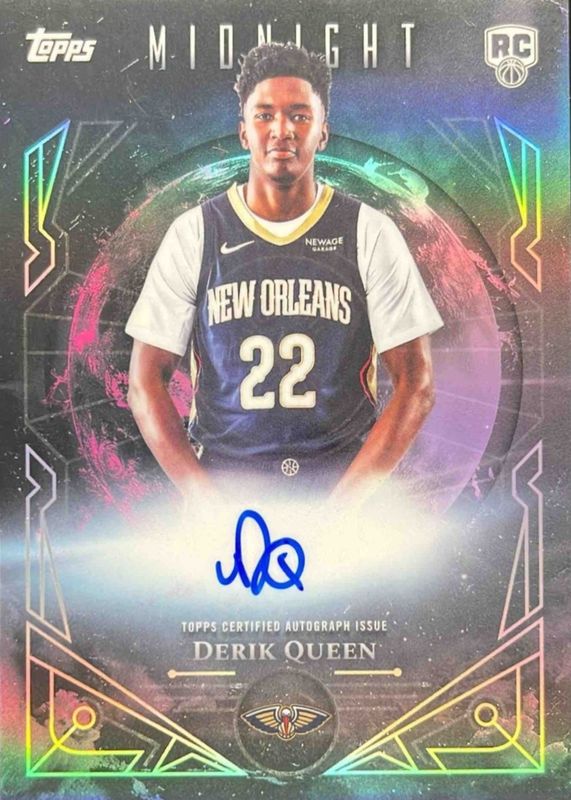 Derik Queen 2025 Topps Midnight #MSR-DQ Midnight Sun Rookie