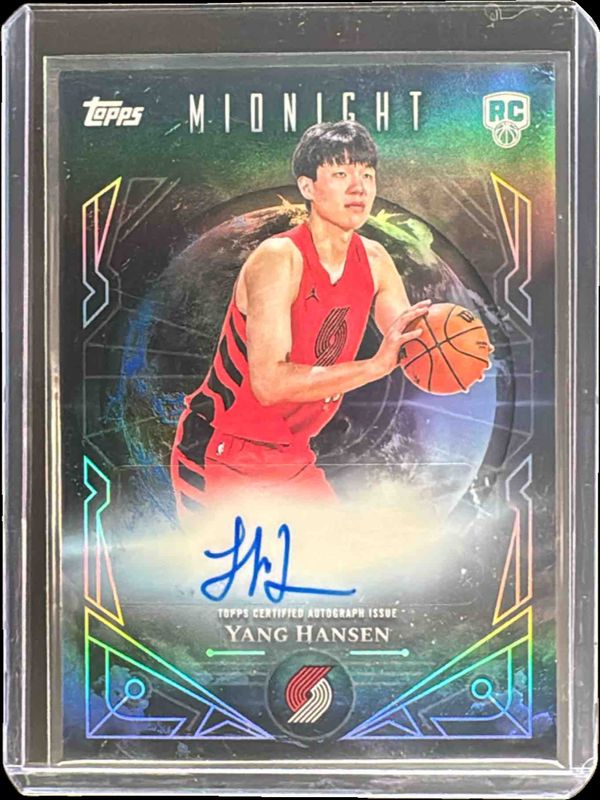 Yang Hansen 2025 Topps Midnight #MSR-YH Midnight Sun Rookie 