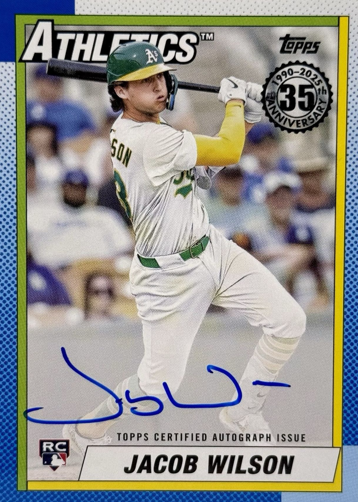 Jacob Wilson 2025 Topps #90A-JWI 1990 Topps Baseball Autographs