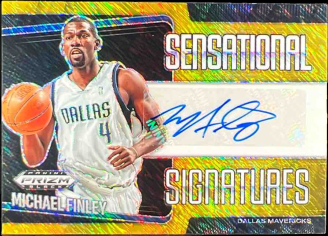 2024 Prizm Black #SS-FIN Sensational Signatures - Gold Shimmer FOTL /10