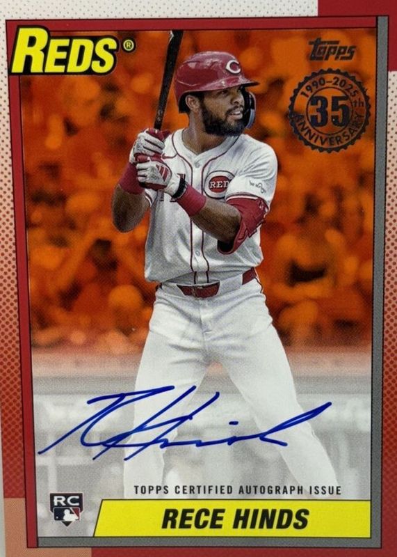 2025 Topps #90A-RHI 1990 Topps Baseball Autographs - Orange /25