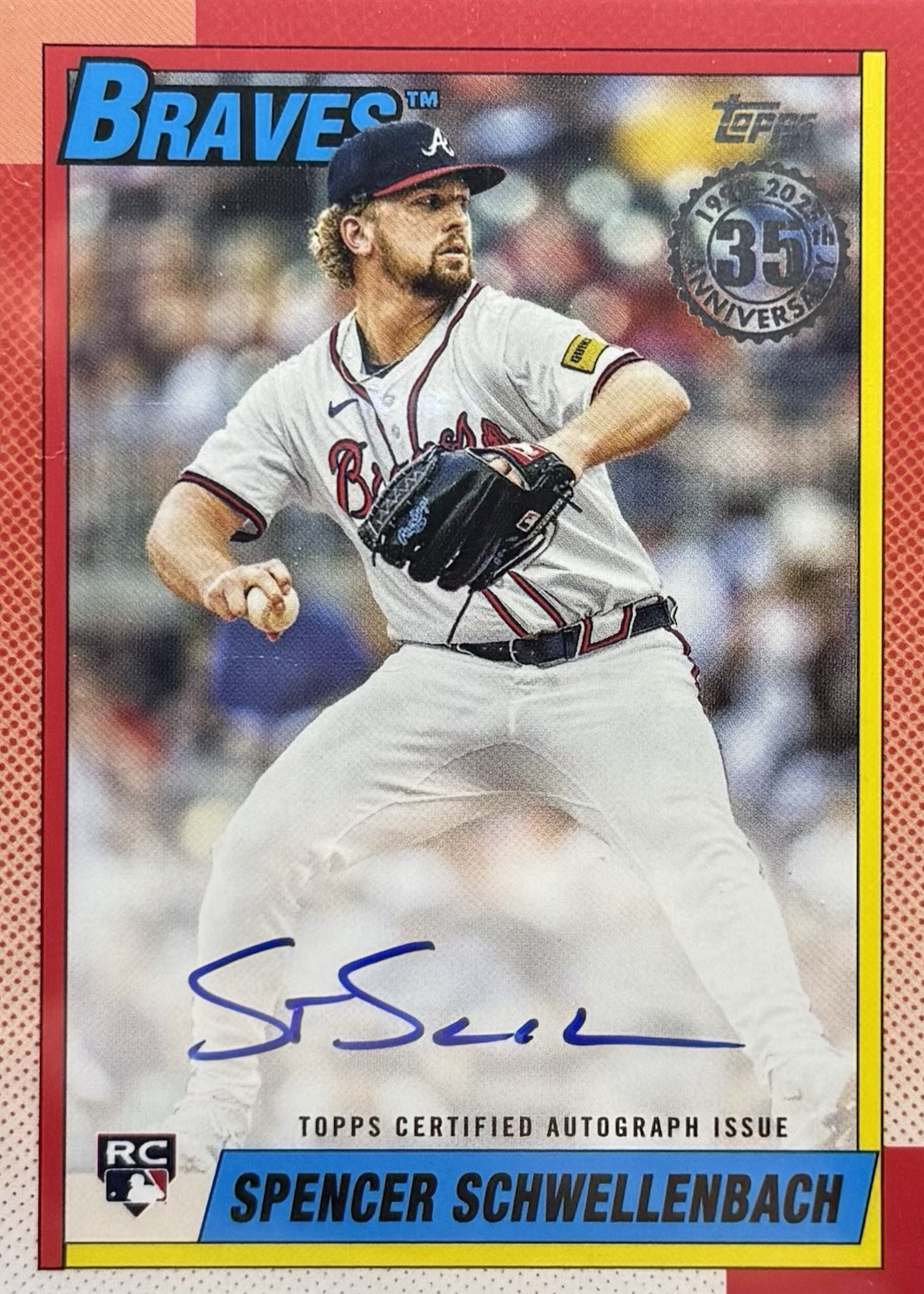 Spencer Schwellenbach 2025 Topps #90A-SSC 1990 Topps Baseball