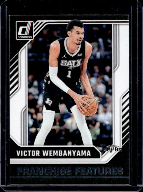 Victor Wembanyama 2024 Donruss #25 Franchise Features Price Guide ...