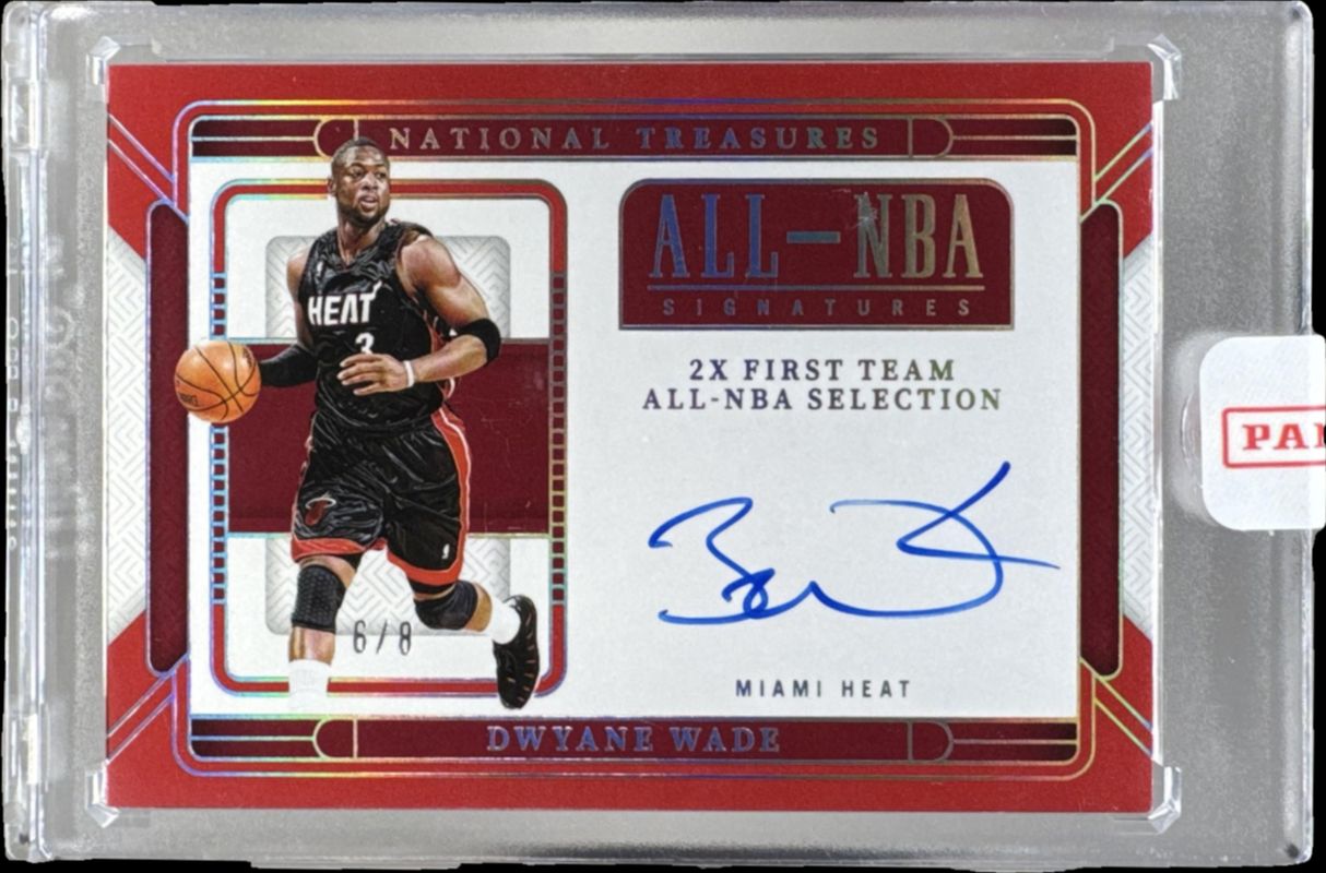 Dwyane Wade 2024 National Treasures #19 All-NBA Signatures