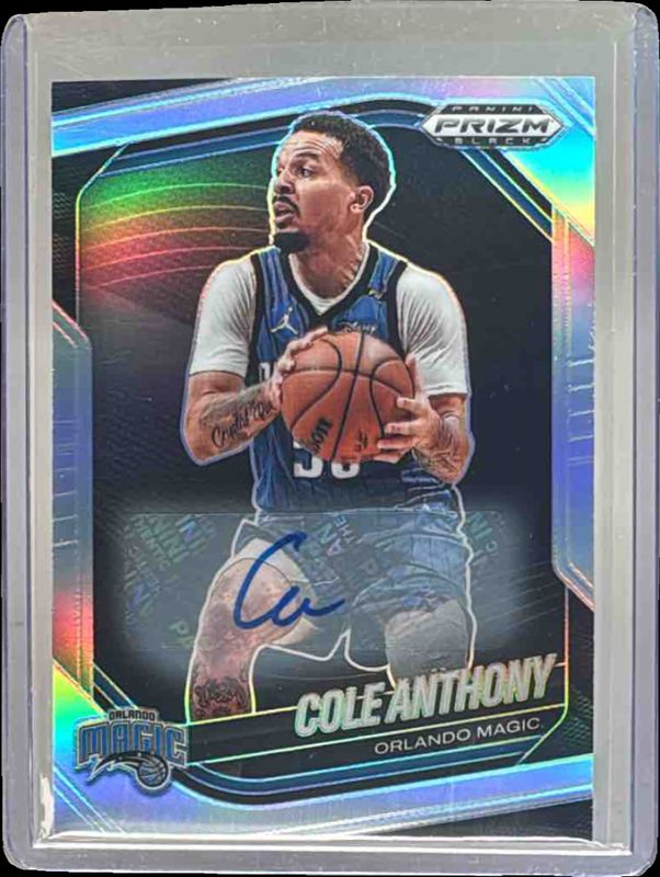 Cole Anthony 2024 Prizm Black #240 Autographs - Silver Price Guide