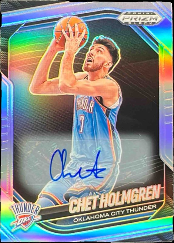 Chet Holmgren 2024 Prizm Black #173 Autographs - Silver Price