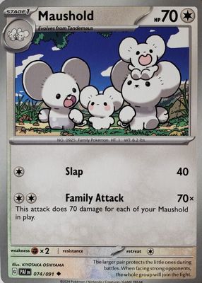 PSA10【イッカネズミ/AR/SV2D】MAUSHOLD 081/071 Pokemon Card Japanese Maushold 081/071 AR Holo Clay Burst