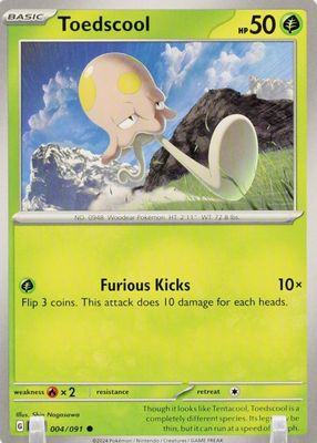 ポケモンカード Toedscrool ART RARE #080 Toedscool AR 080/078 SV1V Violet ex - Pokemon Card Japanese