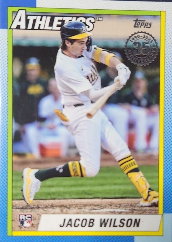 Jacob Wilson 2025 Topps #T90-29 1990 Topps Baseball - The Real One /90 ...