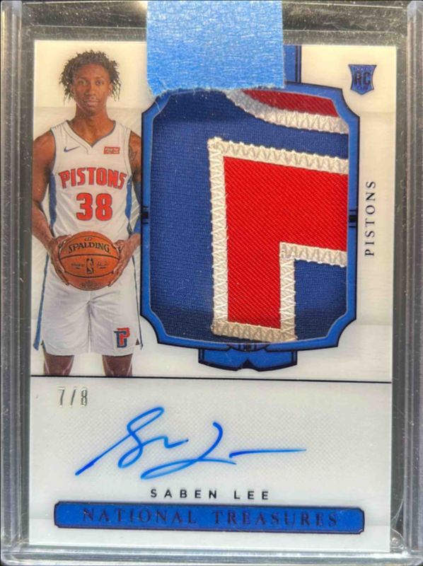 2020 National Treasures #132 Rookie Patch Auto - Purple FOTL /8