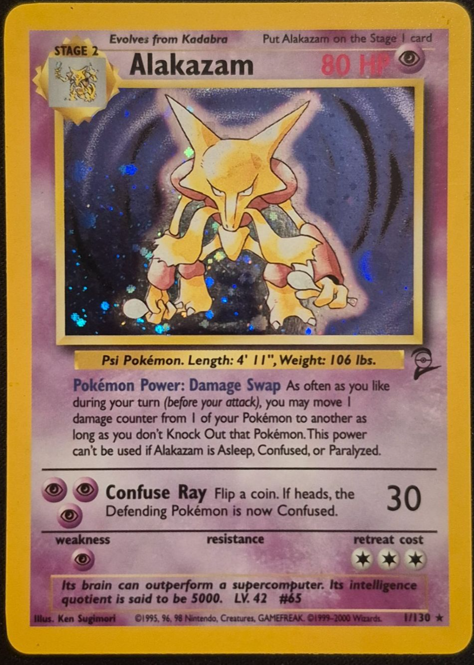 pokemon alakazam cards LP】Alakazam No.065 | Masaki Vending series Promo main image 0