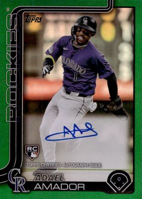 Adael Amador 2025 Topps #191 Flagship Real One Autographs - Orange 