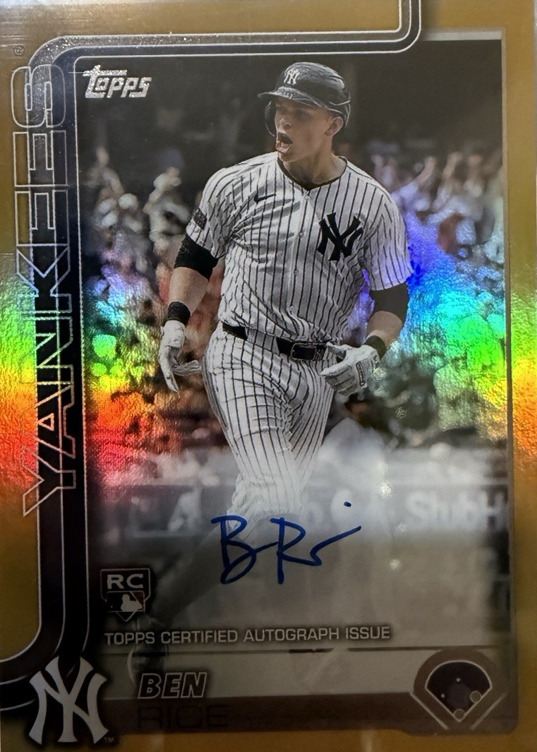 Ben Rice（ベン・ライス）【2025 Topps Ben Rice】Rookie RC 走り回っ 