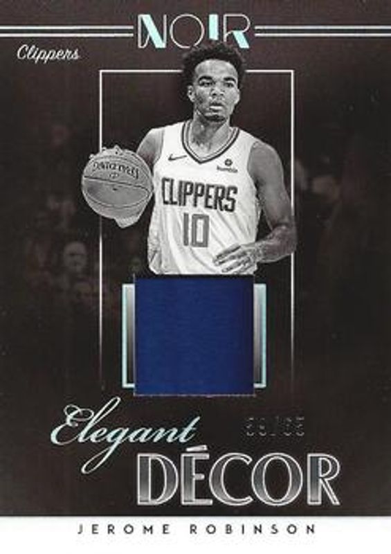 2018 Noir #ED-JRB Elegant Decor Rookie Jerseys /65